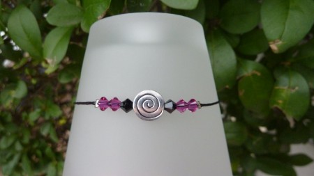 Spirale- "Toupie Fushia" 4mm