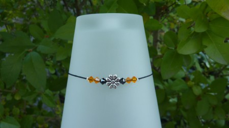 Fleur -" Toupie Orange" 4mm