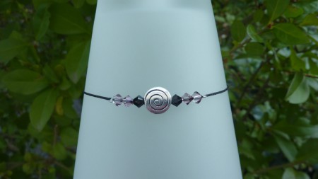 Spirale - "Toupie Mauve" 4mm