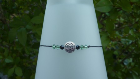 Spirale - "Toupie Vert pale" 4mm